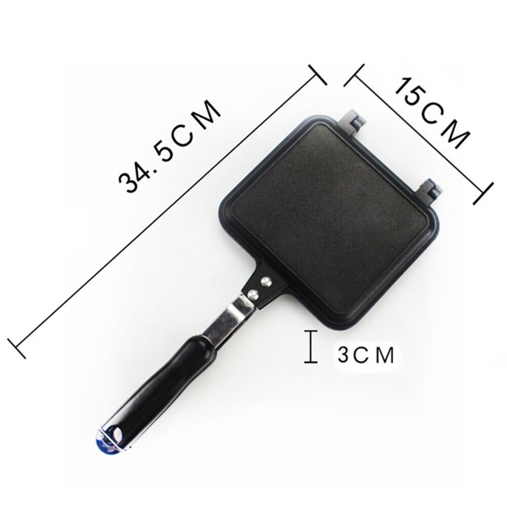 Sandwich Toastie Maker Toaster Machine Breakfast Non-stick Camping Stove Toaster - Image 3