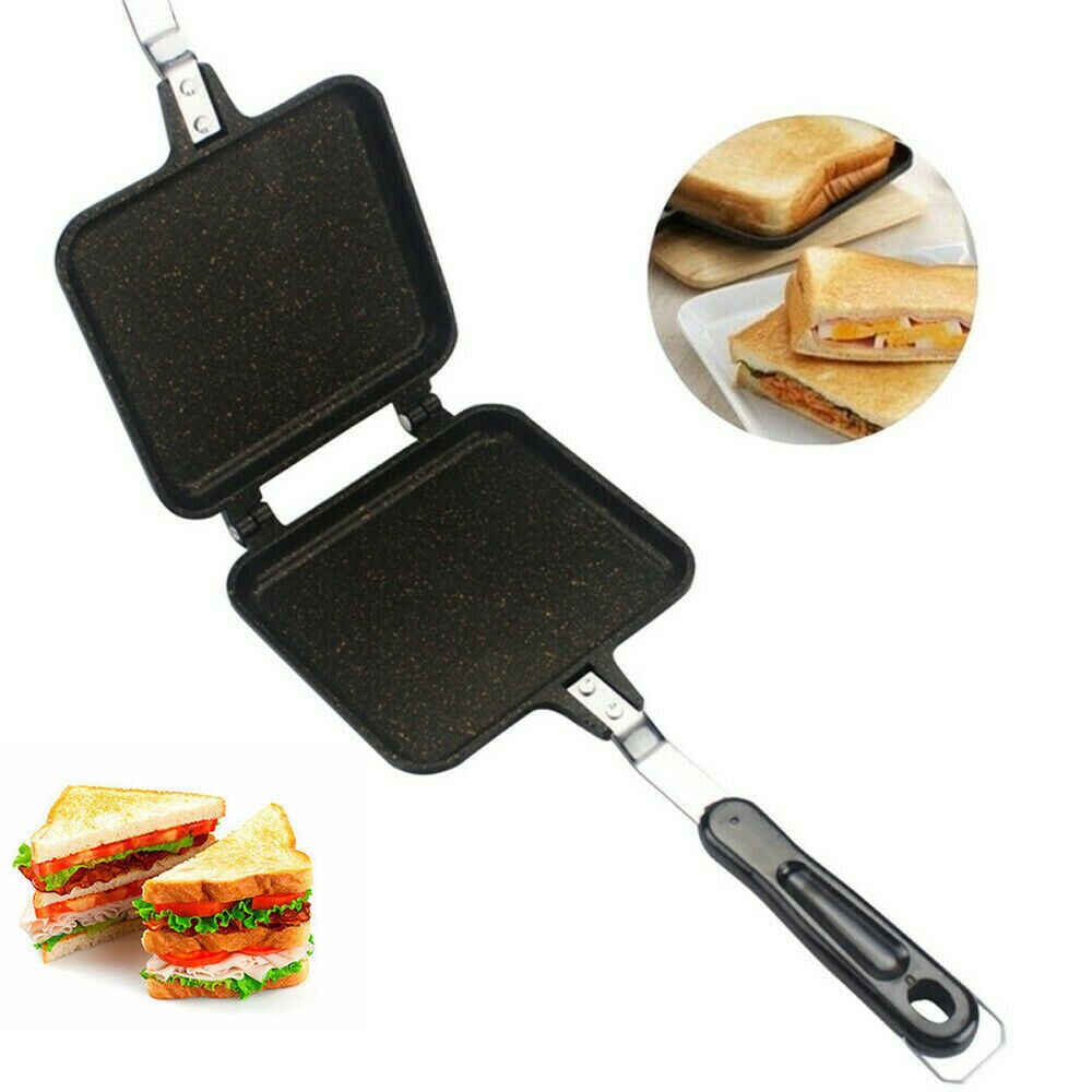 Sandwich Toastie Maker Toaster Machine Breakfast Non-stick Camping Stove Toaster - Image 9
